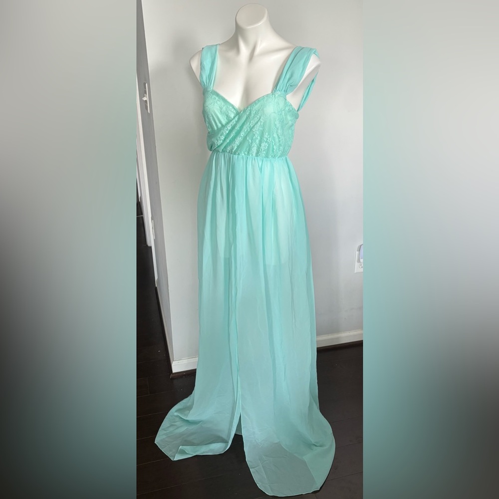 Mint Green Maternity Photoshoot Dress NWOT